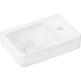 Hansgrohe Xelu Q Kézmosó jobboldali széles szegéllyel és csapfurattal 360/250, túlfolyó nélkül, SmartClean Fehér 61084450