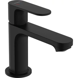Hansgrohe Rebris S EcoSmart Hidegindítású mosdócsaptelep 80, automata lefolyógarnitúrával, matt fekete 72586670 Hansgrohe Rebris S EcoSmart Hidegindítású mosdócsaptelep 80, automata lefolyógarnitúrával, matt fekete 72586670