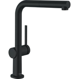Hansgrohe Talis M54 Egykaros konyhai csaptelep 270, nyíltrendszerű vízmelegítőkhöz, kihúzható kifolyóval, 1jet, matt fekete 72860670 Hansgrohe Talis M54 Egykaros konyhai csaptelep 270, nyíltrendszerű vízmelegítőkhöz, kihúzható kifolyóval, 1jet, matt fekete 72860670
