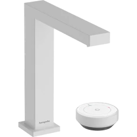 Hansgrohe Tecturis E 2-lyukú mosdócsaptelep 150, CoolStart, lefolyógarnitúrával, matt fehér 73053700