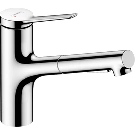 Hansgrohe Zesis M33 egykaros konyhai csaptelep kihúzható zuhanyfejjel, króm 74821000 Hansgrohe Zesis M33 egykaros konyhai csaptelep kihúzható zuhanyfejjel, króm 74821000
