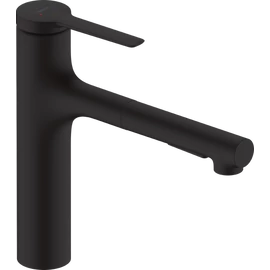 Hansgrohe Zesis M33 egykaros konyhai csaptelep kihúzható fém zuhanyfejjel, matt fekete 74822670 Hansgrohe Zesis M33 egykaros konyhai csaptelep kihúzható fém zuhanyfejjel, matt fekete 74822670
