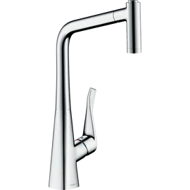 Hansgrohe Metris Egykaros mosogató csaptelep kihúzható zuhanyfejjel 14820000 Hansgrohe Metris Egykaros mosogató csaptelep kihúzható zuhanyfejjel 14820000