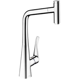 Hansgrohe Metris Select mosogató csaptelep kihúzható kifolyóval 14884800 Hansgrohe Metris Select mosogató csaptelep kihúzható kifolyóval 14884800