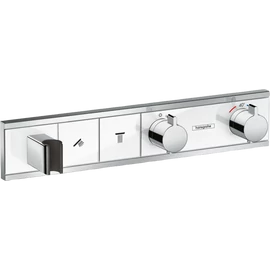 Hansgrohe RainSelect zuhanycsaptelep színkészlet 2 fogyasztóhoz, falsík alatti szereléshez, fehér/króm 15355400
