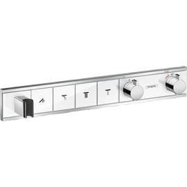 Hansgrohe RainSelect zuhanycsaptelep színkészlet 4 fogyasztóhoz, falsík alatti szereléshez, fehér/króm 15357400