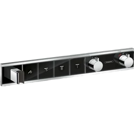 Hansgrohe RainSelect zuhanycsaptelep színkészlet 4 fogyasztóhoz, falsík alatti szereléshez, fekete/króm 15357600 Hansgrohe RainSelect zuhanycsaptelep színkészlet 4 fogyasztóhoz, falsík alatti szereléshez, fekete/króm 15357600