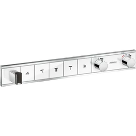 Hansgrohe RainSelect zuhanycsaptelep színkészlet 5 fogyasztóhoz, falsík alatti szereléshez, fehér/króm 15358400