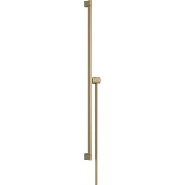 Hansgrohe Unica - Zuhanyrúd 95 cm, zuhanycsővel, szálcsiszolt bronz 24403140