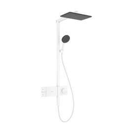 Hansgrohe Raindance Alive Q Showerpipe 210/340, 1jet, EcoSmart, ShowerSelect Comfort Matt Fehér 24581700 Hansgrohe Raindance Alive Q Showerpipe 210/340, 1jet, EcoSmart, ShowerSelect Comfort Matt Fehér 24581700