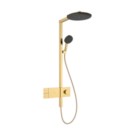 Hansgrohe Raindance Alive S Showerpipe 300, 1jet, EcoSmart, ShowerSelect Comfort Polírozott Arany Hatású 24583990