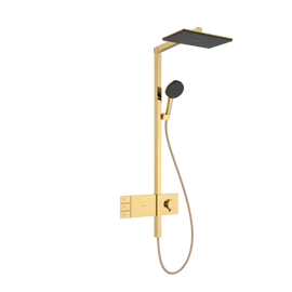 Hansgrohe Raindance Alive Q Showerpipe 300, 2jet, ShowerSelect Comfort Polírozott Arany Hatású 24590990