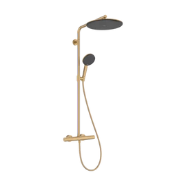 Hansgrohe Raindance Alive S Puro Showerpipe 300, 1jet, Ecostat Element Szálcsiszolt Bronz 24593140