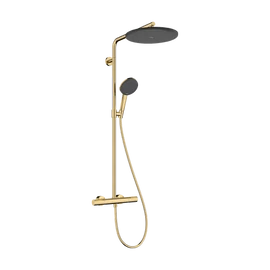 Hansgrohe Raindance Alive S Puro Showerpipe 300, 1jet, Ecostat Element Polírozott Arany Hatású 24593990