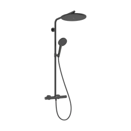 Hansgrohe Raindance Alive S Puro Showerpipe 300 1jet EcoSmart+ Ecostat Element termosztáttal, Szálcsiszolt Fekete Króm 24594340