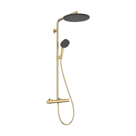 Hansgrohe Raindance Alive S Puro Showerpipe 300 1jet EcoSmart+ Ecostat Element termosztáttal, Polírozott Arany Hatású 24594990