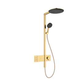 Hansgrohe Raindance Alive S Showerpipe 300, 2jet, ShowerSelect Comfort Polírozott Arany Hatású 24595990