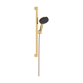 Hansgrohe Raindance Alive Select S Zuhanyszett 125, 3jet, EcoSmart, Unica E Puro 65 zuhanyrúddal és zuhanytartóval Polírozott Arany Hatású 24600990