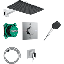 Hansgrohe Raindance Alive Q Zuhanytartó szett 210/340, 1jet, termosztáttal, iBox universal 2 alaptesttel Króm 24620000