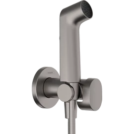 Hansgrohe Bidette Kevertvizes bidé kézizuhany S, 1jet, EcoSmart+, zuhanytartóval és 125cm-es zuhanytömlővel, Szálcsiszolt Fekete Króm 29232340 Hansgrohe Bidette Kevertvizes bidé kézizuhany S, 1jet, EcoSmart+, zuhanytartóval és 125cm-es zuhanytömlővel, Szálcsiszolt Fekete Króm 29232340