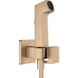 Hansgrohe Bidette Kevertvizes bidé kézizuhany E, 1jet, EcoSmart+, zuhanytartóval és 125cm-es zuhanytömlővel, Szálcsiszolt Bronz 29233140 Hansgrohe Bidette Kevertvizes bidé kézizuhany E, 1jet, EcoSmart+, zuhanytartóval és 125cm-es zuhanytömlővel, Szálcsiszolt Bronz 29233140