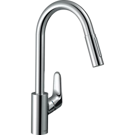 Hansgrohe Focus Egykaros mosogató csaptelep kihúzható kifolyóval 31815000 Hansgrohe Focus Egykaros mosogató csaptelep kihúzható kifolyóval 31815000