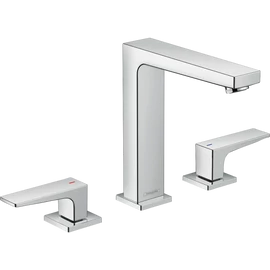 Hansgrohe Metropol 3-lyukú karos mosdócsaptelep 160 push-open lefolyóval 32515000