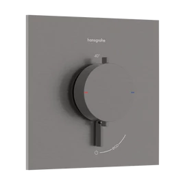 Hansgrohe Ecostat Comfort E Termosztát falsík alatti telepítéshez, 1 funkciós Szálcsiszolt Fekete Króm 33710340 Hansgrohe Ecostat Comfort E Termosztát falsík alatti telepítéshez, 1 funkciós Szálcsiszolt Fekete Króm 33710340
