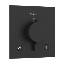 Hansgrohe Ecostat Comfort E Falsík alatti termosztát, 2 funkciós Matt Fekete 33711670 Hansgrohe Ecostat Comfort E Falsík alatti termosztát, 2 funkciós Matt Fekete 33711670