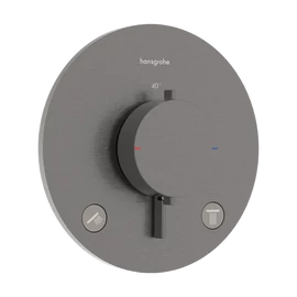 Hansgrohe Ecostat Comfort S Termosztát falsík alatti telepítéshez, 2 funkcióos Szálcsiszolt Fekete Króm 33715340 Hansgrohe Ecostat Comfort S Termosztát falsík alatti telepítéshez, 2 funkcióos Szálcsiszolt Fekete Króm 33715340