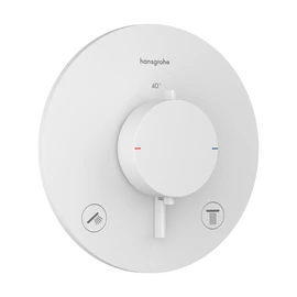 Hansgrohe Ecostat Comfort S Termosztát falsík alatti telepítéshez, 2 funkcióos Matt Fehér 33715700 Hansgrohe Ecostat Comfort S Termosztát falsík alatti telepítéshez, 2 funkcióos Matt Fehér 33715700