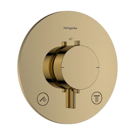 Hansgrohe Ecostat Comfort S Termosztát falsík alatti telepítéshez, 2 funkcióos Polírozott Arany Hatású 33715990 Hansgrohe Ecostat Comfort S Termosztát falsík alatti telepítéshez, 2 funkcióos Polírozott Arany Hatású 33715990