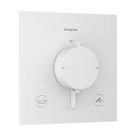 Hansgrohe Ecostat Comfort E Termosztát falsík alatti telepítéshez, 2 funkciós, beépített biztonsági funkcióval EN1717 Matt Fehér 33716700 Hansgrohe Ecostat Comfort E Termosztát falsík alatti telepítéshez, 2 funkciós, beépített biztonsági funkcióval EN1717 Matt Fehér 33716700