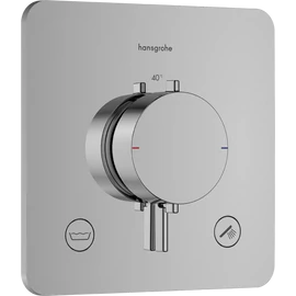Hansgrohe Ecostat Comfort Q Falsík alatti termosztát, 2 funkciós, beépített biztonsági kombinációval EN1717 Króm 33717000 Hansgrohe Ecostat Comfort Q Falsík alatti termosztát, 2 funkciós, beépített biztonsági kombinációval EN1717 Króm 33717000