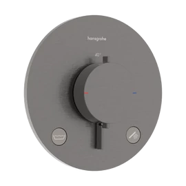 Hansgrohe Ecostat Comfort S Falsík alatti termosztát, 2 funkciós, beépített biztonsági funkcióval EN1717 Szálcsiszolt Fekete Króm 33718340 Hansgrohe Ecostat Comfort S Falsík alatti termosztát, 2 funkciós, beépített biztonsági funkcióval EN1717 Szálcsiszolt Fekete Króm 33718340