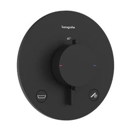 Hansgrohe Ecostat Comfort S Falsík alatti termosztát, 2 funkciós, beépített biztonsági funkcióval EN1717 Matt Fekete 33718670 Hansgrohe Ecostat Comfort S Falsík alatti termosztát, 2 funkciós, beépített biztonsági funkcióval EN1717 Matt Fekete 33718670