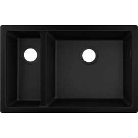Hansgrohe S510-U635 munkalap alá rögzített mosogató 180/450, grafitfekete 43433170