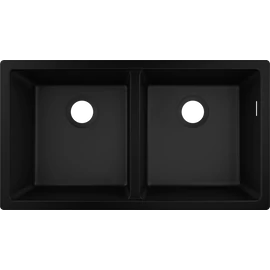 Hansgrohe S510-U770 munkalap alá rögzített mosogató 370/370, grafitfekete 43434170