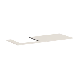 Hansgrohe Xilesa E Pultlap 1180/550, bal oldali kivágással, ráültetett mosdótálhoz Matt Homokszín 54272780