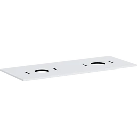 Hansgrohe Xilesa E Pultlap 1375/550, dupla kivágással, csapfurat nélküli mosdótálhoz Matt Fehér 54280700