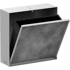 Hansgrohe XtraStoris Rock Falba süllyesztett szemeteskuka, csempézhető ajtóval 300/300/100, Matt Fehér 56089700