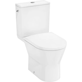 Hansgrohe EluPura Original S Monoblokkos WC-szett 640, vízszintes kimenet, AquaChannel Flush, SmartClean, SoftClose és QuickRelease WC-ülőkével, oldalsó kimenetű WC-tartállyal Fehér 61166450