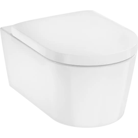 Hansgrohe EluPura S Fali rögzítésű WC-szett 540, AquaHelix Flush, HygieneEffect, SoftClose és QuickRelease WC-ülőkével és fedéllel Fehér 62055450