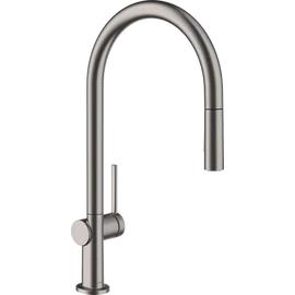 Hansgrohe Talis M54 Egykaros konyhai csaptelep 210, Szálcsiszolt Fekete Króm 72800340 Hansgrohe Talis M54 Egykaros konyhai csaptelep 210, Szálcsiszolt Fekete Króm 72800340
