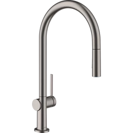 Hansgrohe Talis M54 Egykaros konyhai csaptelep 210, Szálcsiszolt Fekete Króm 72801340 Hansgrohe Talis M54 Egykaros konyhai csaptelep 210, Szálcsiszolt Fekete Króm 72801340