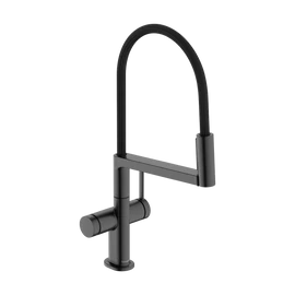 Hansgrohe Talis Select M54 PowderSpray Egykaros konyhai csaptelep Semi-Pro, 3jet, Szálcsiszolt Fekete Króm 72861340 Hansgrohe Talis Select M54 PowderSpray Egykaros konyhai csaptelep Semi-Pro, 3jet, Szálcsiszolt Fekete Króm 72861340