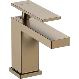 Hansgrohe Tecturis E Egykaros mosdócsaptelep 80, Hideginítású, automata lefolyógarnitúrával, Szálcsiszolt Bronz 73004140