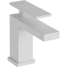 Hansgrohe Tecturis E Egykaros mosdócsaptelep 80, Hideginítású, automata lefolyógarnitúrával, Matt Fehér 73004700