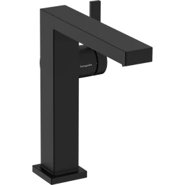 Hansgrohe Tecturis E Egykaros mosdócsaptelep 150 Fine, Hideginítású, push-open lefolyógarnitúrával, Matt Fekete 73042670
