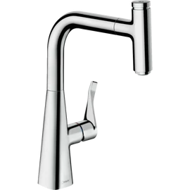 Hansgrohe M7115-H240 egykaros konyhai csaptelep 240 kihúzható kifolyóval 73802000 Hansgrohe M7115-H240 egykaros konyhai csaptelep 240 kihúzható kifolyóval 73802000